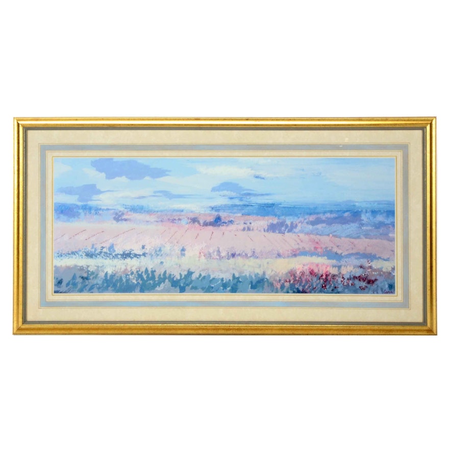 Sidonie Caron Matted and Framed Landscape Print