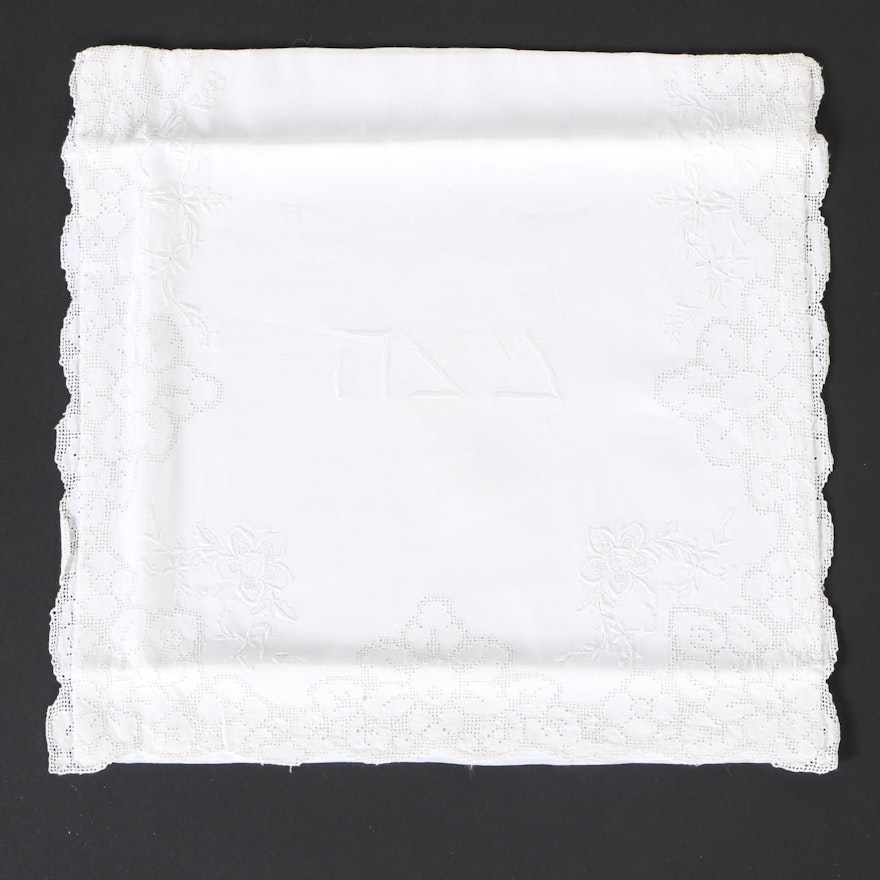 White Lace Pillow Case