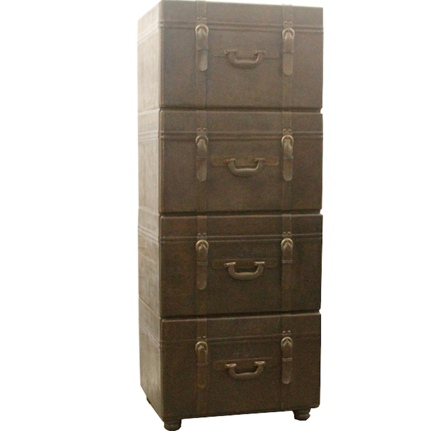 "Stacked Luggage" Filing Cabinet