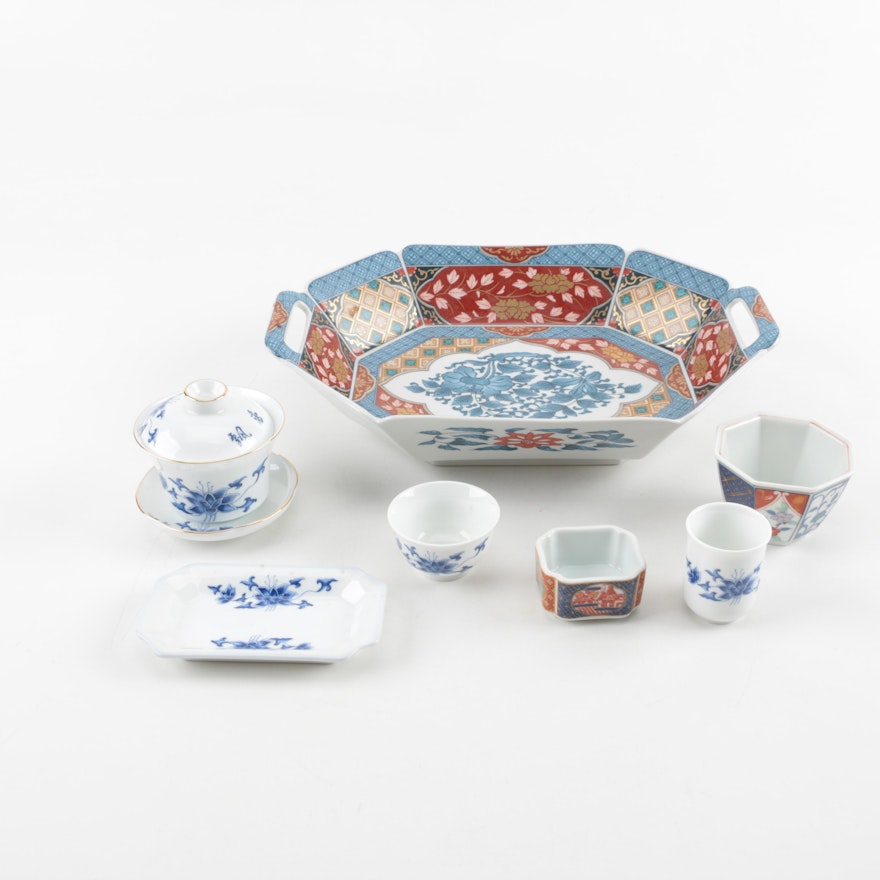 Assortment of Imari Ware and Other Japonism Porcelains