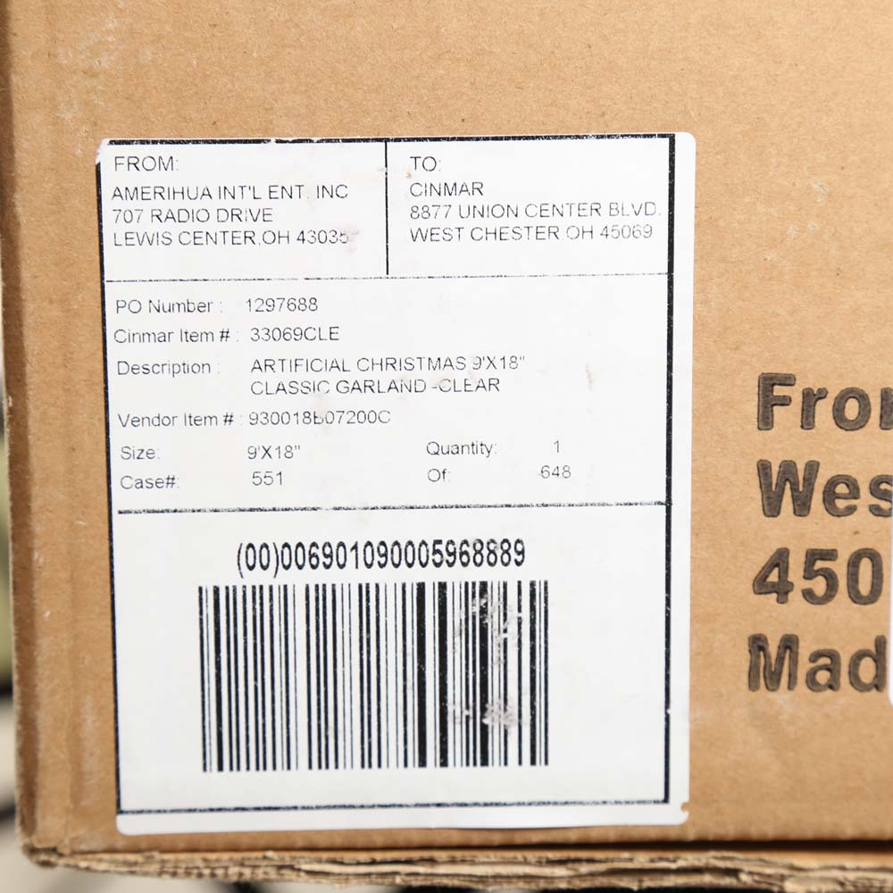 Frontgate Lighted Wreath and Garland