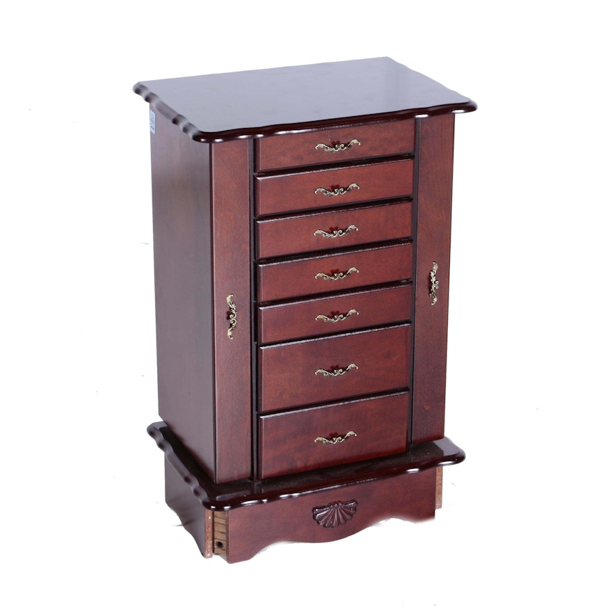 Queen Anne Style Jewelry Chest
