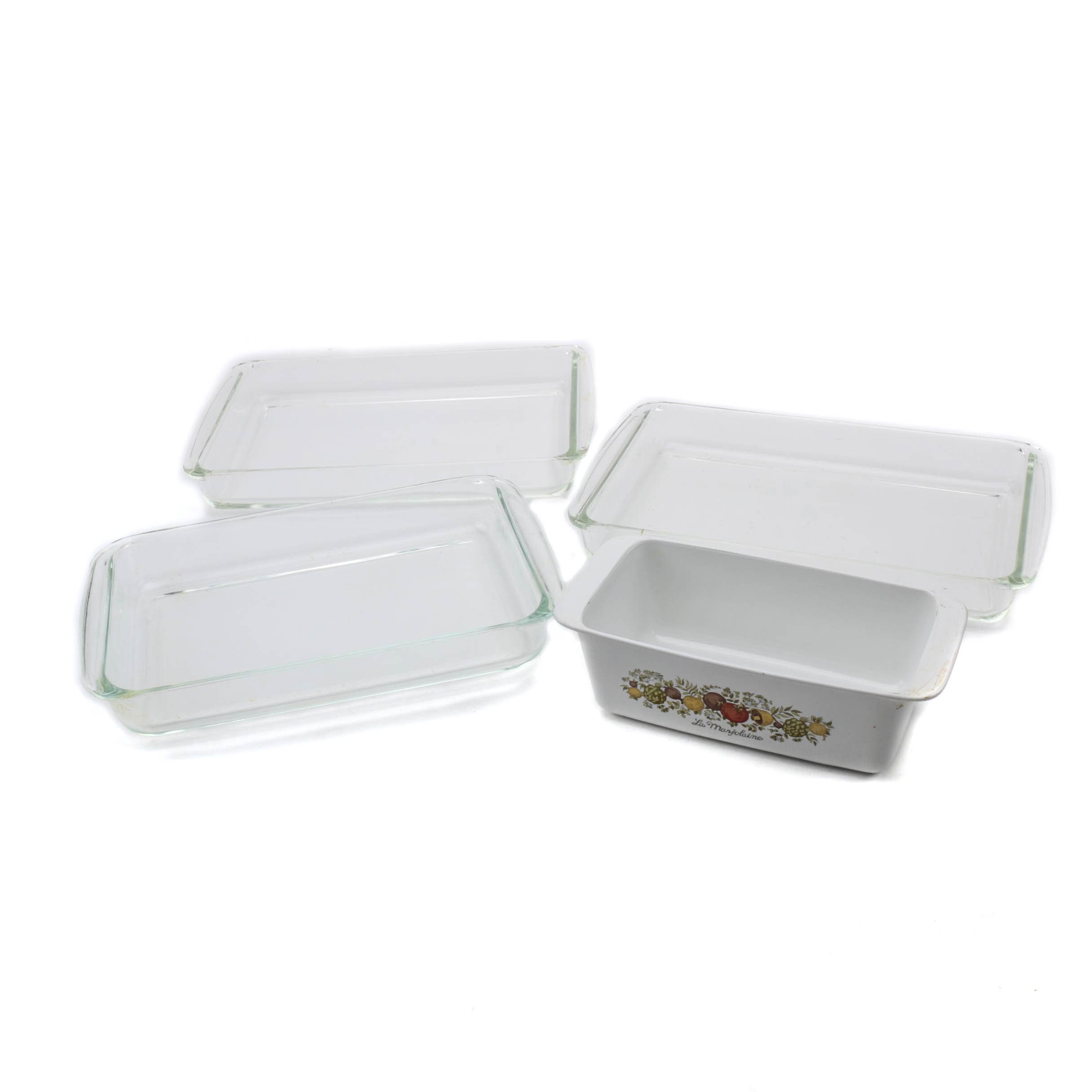 Ovenware Assortment Including Pyrex and Corning Ware