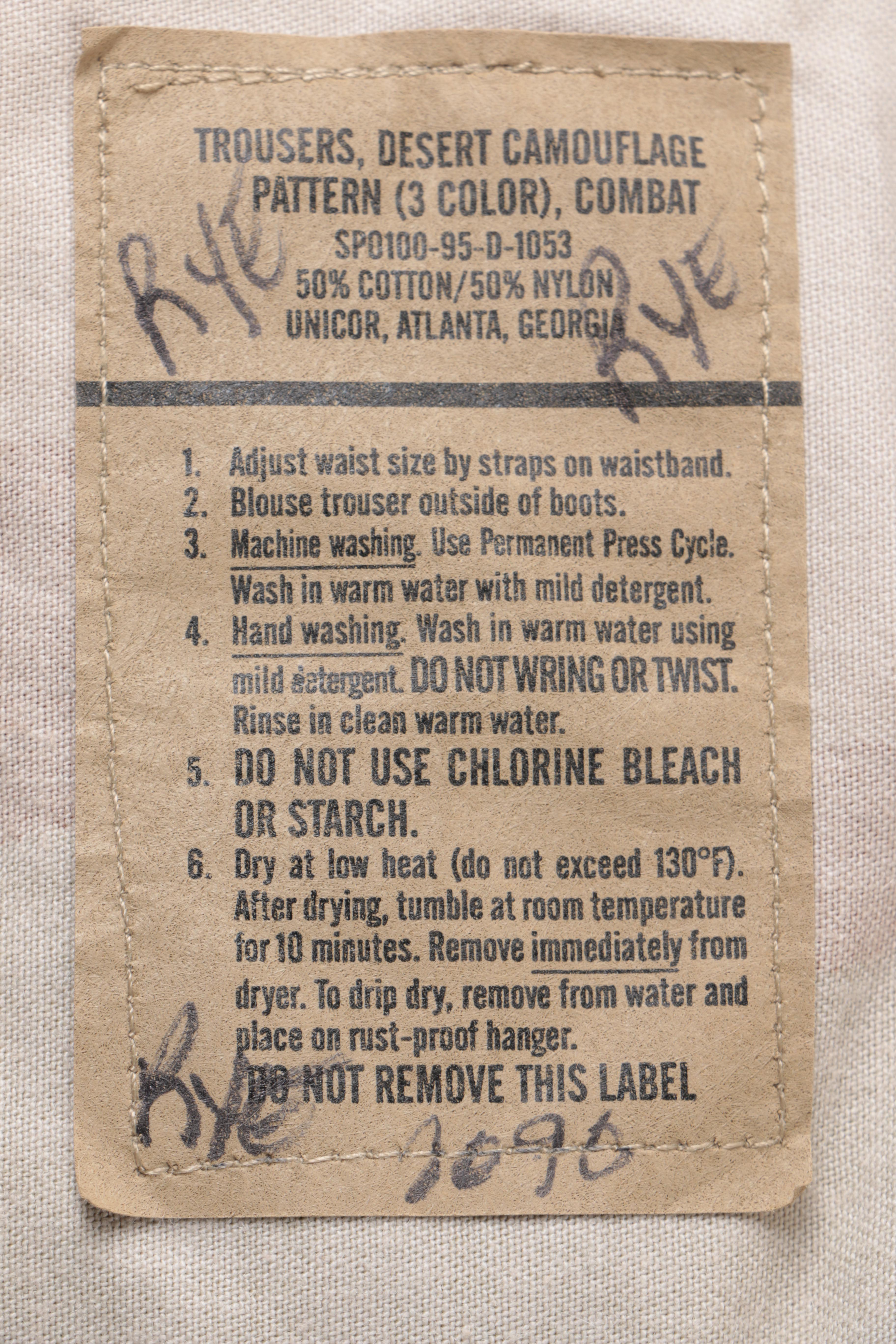 Men's Dessert Camouflage Military Pants