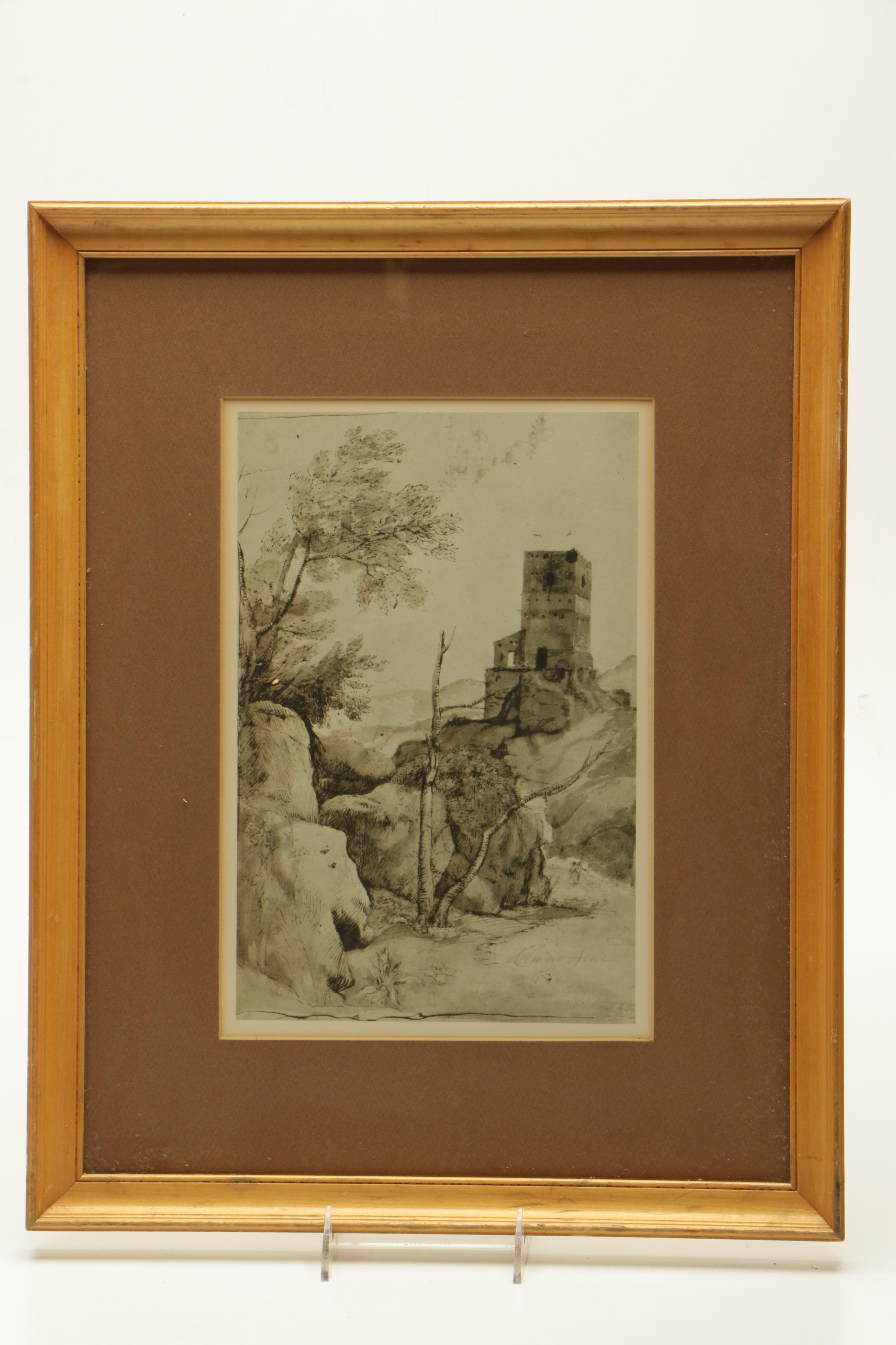 Two Offset Lithographs of Architectural Scenes