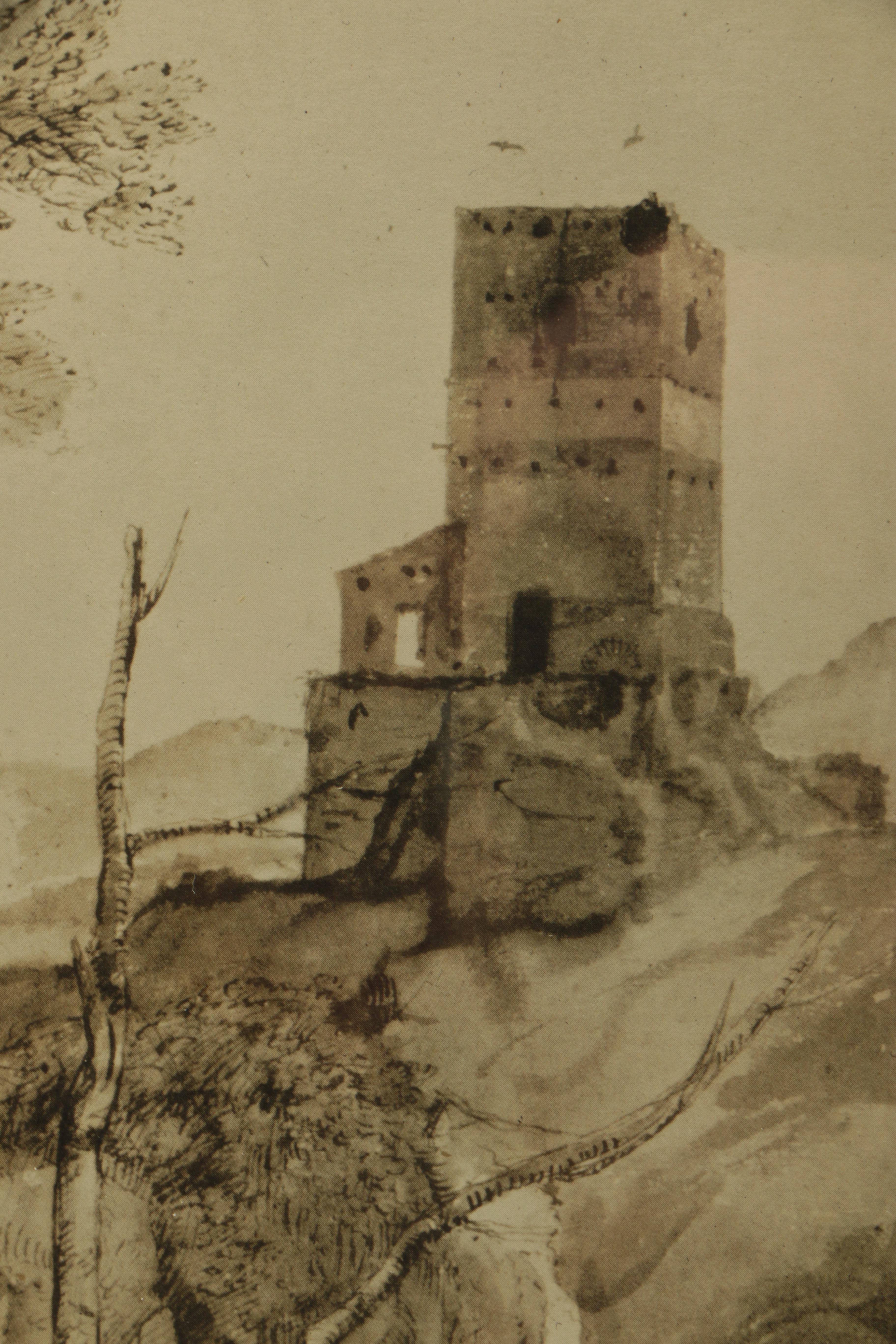 Two Offset Lithographs of Architectural Scenes