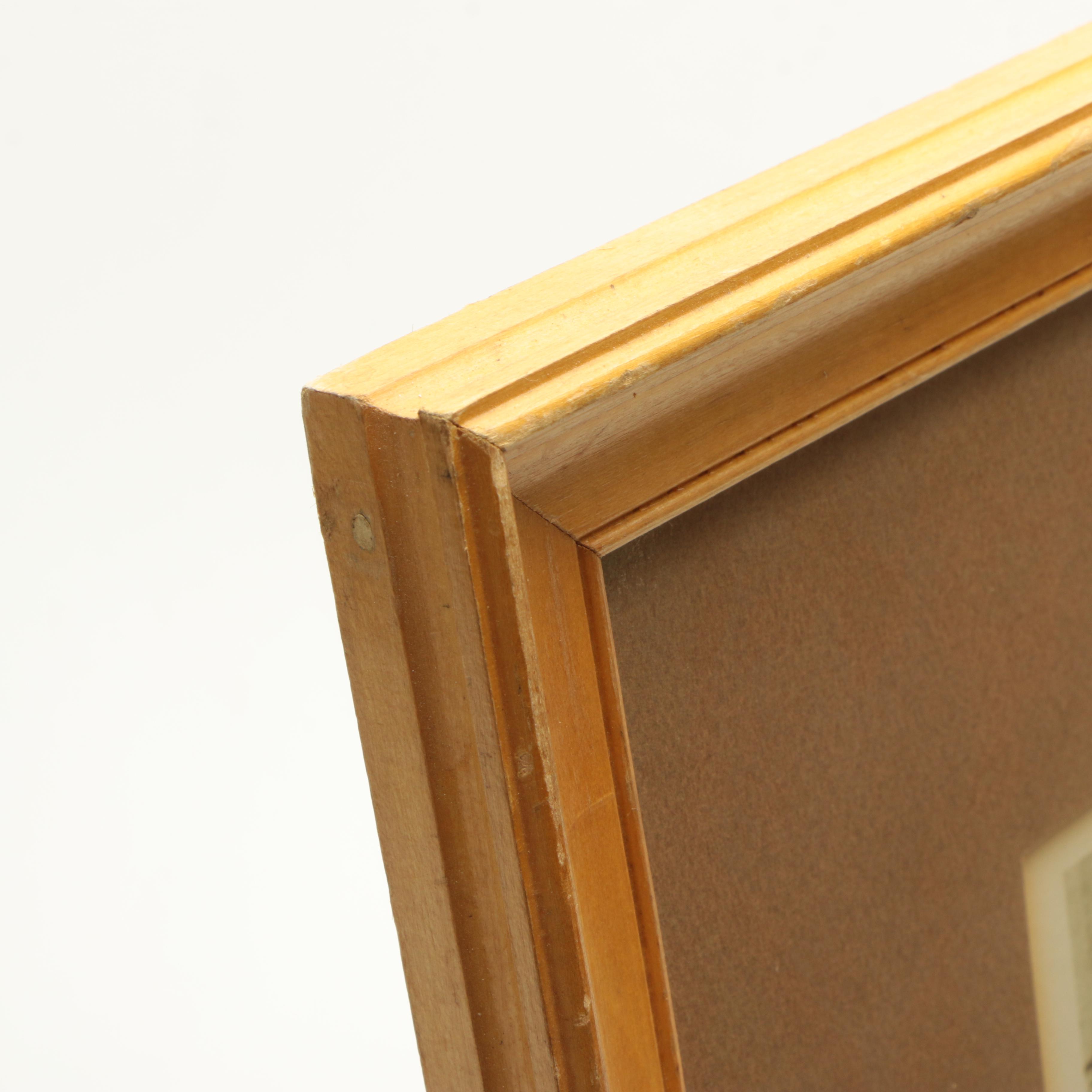 Two Offset Lithographs of Architectural Scenes