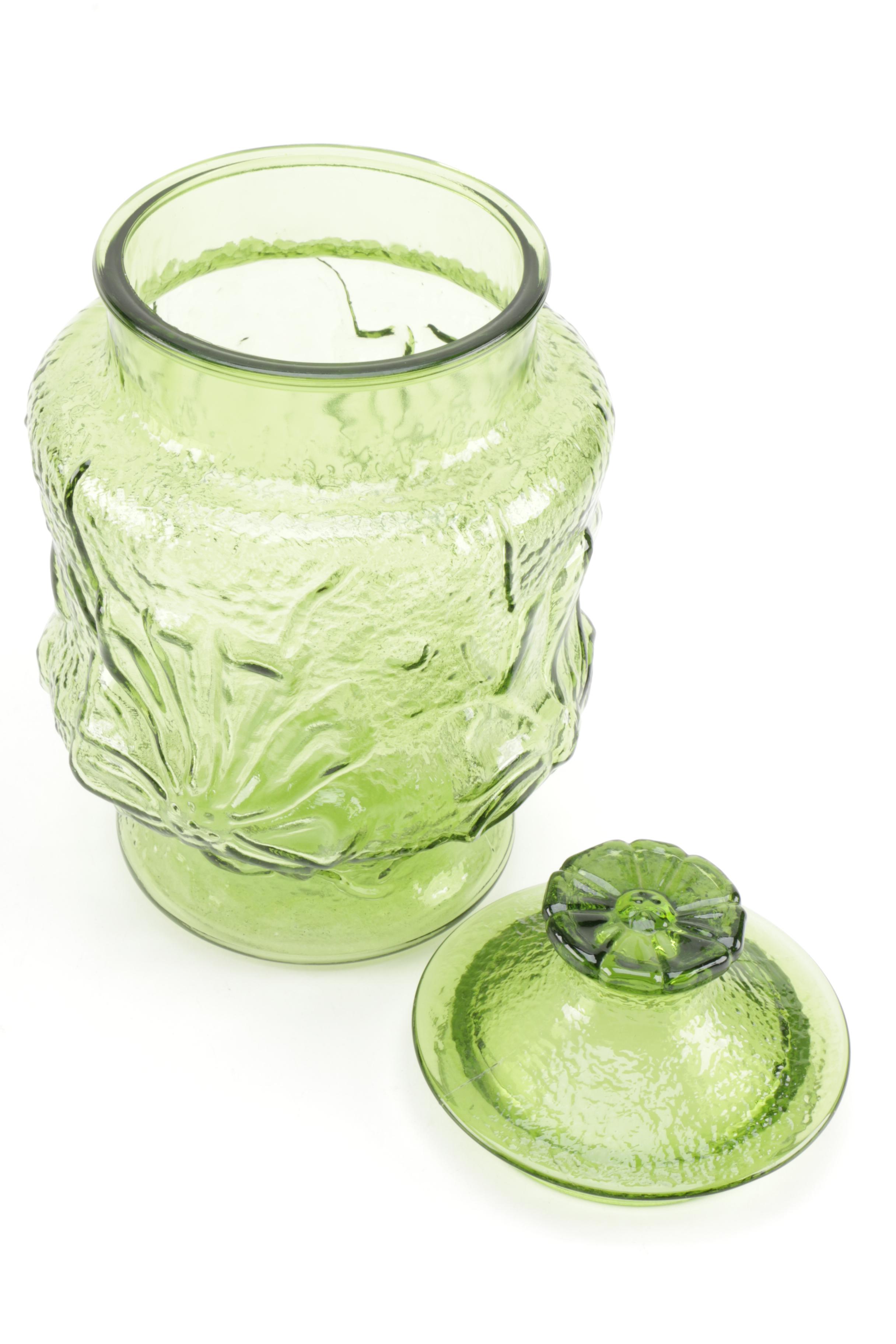 Vintage Fostoria  "Coin Glass Olive Green" Glassware