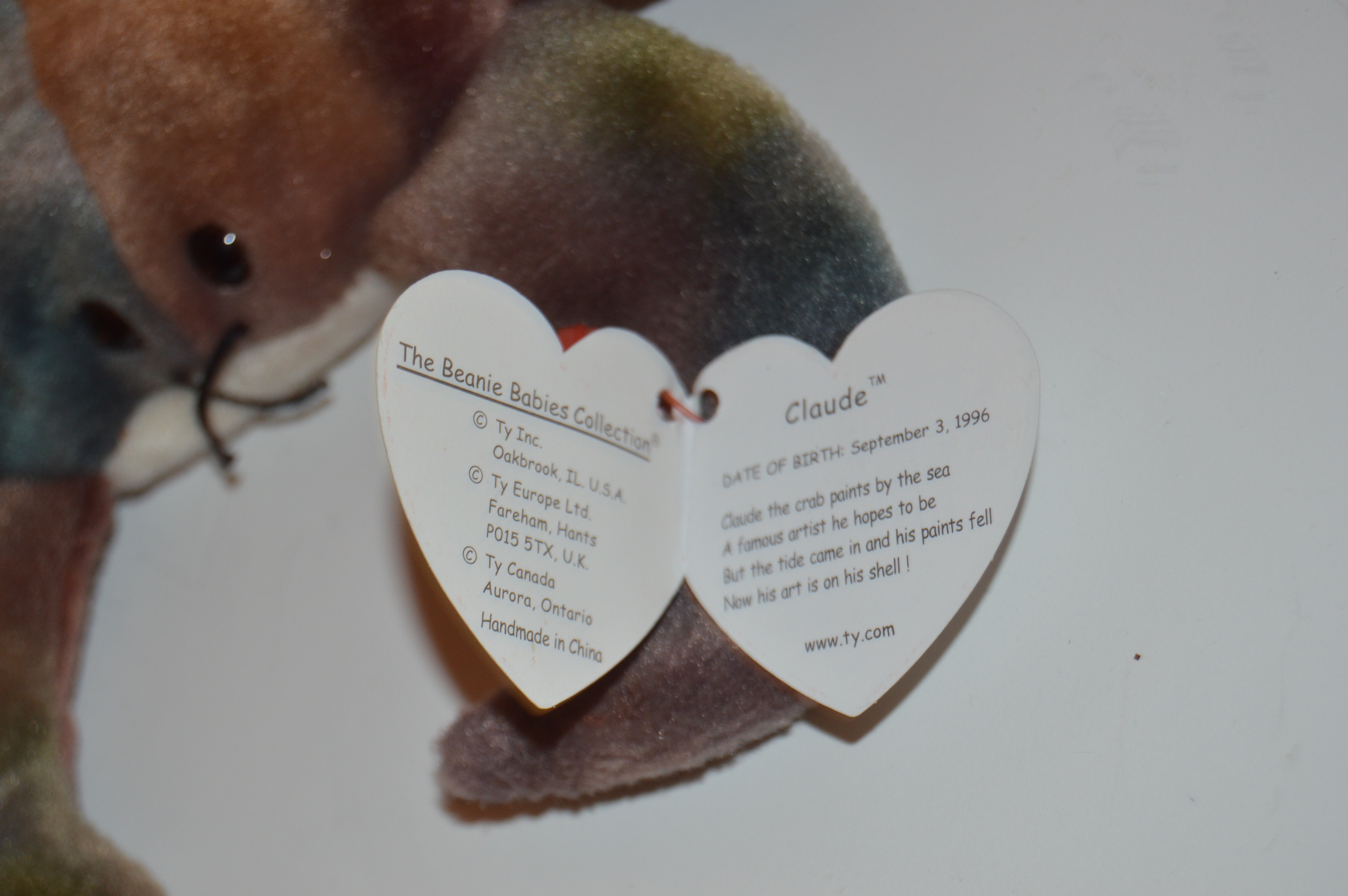 Rare "Claude" Beanie Baby