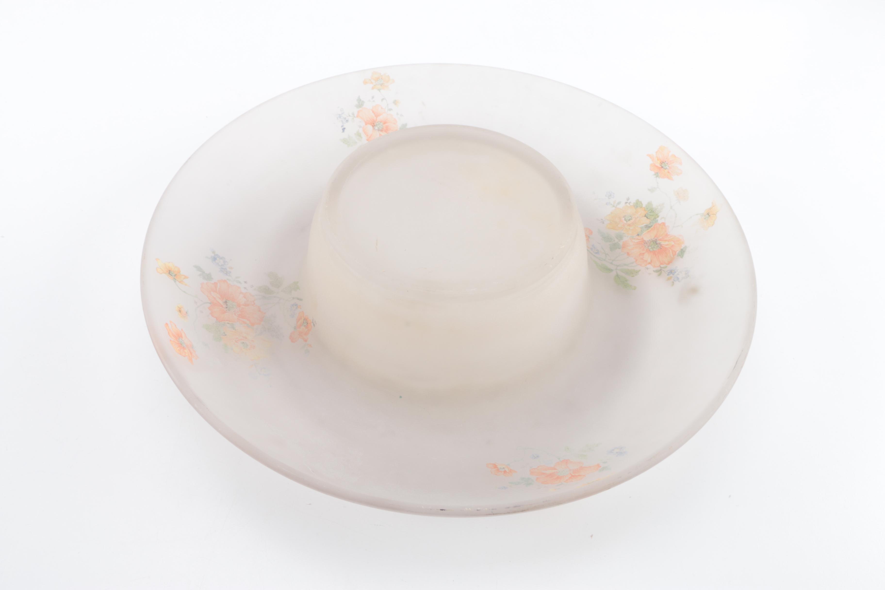 Vintage Glass Serving Dish