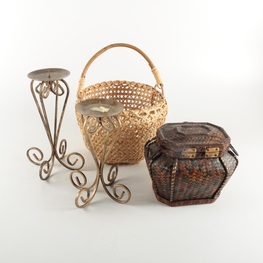 Basket and Candleholder Assortment