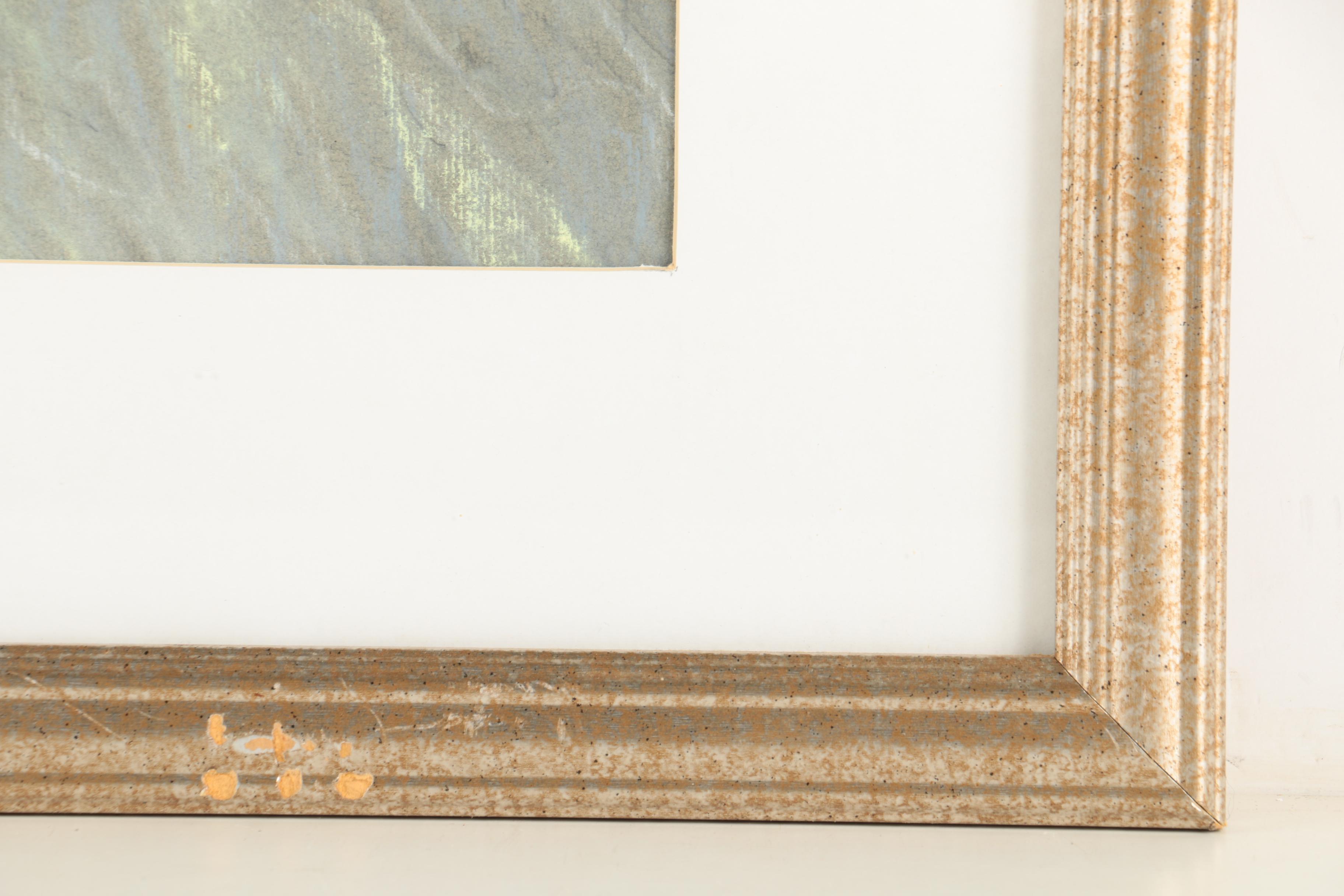 Anthony S. Elacion Pastel on Laid Paper of a Ballerina