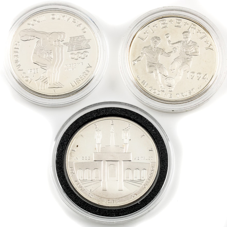 Collection of Commemorative Silver Dollars