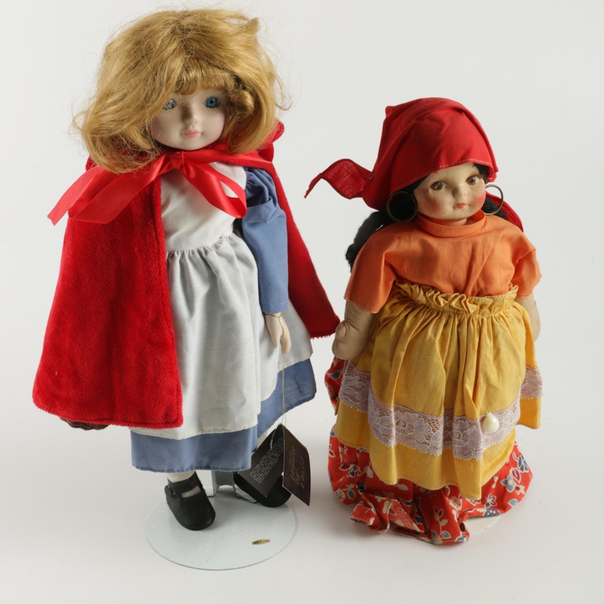 Porcelain and Cloth Dolls, Including House of Lloyd