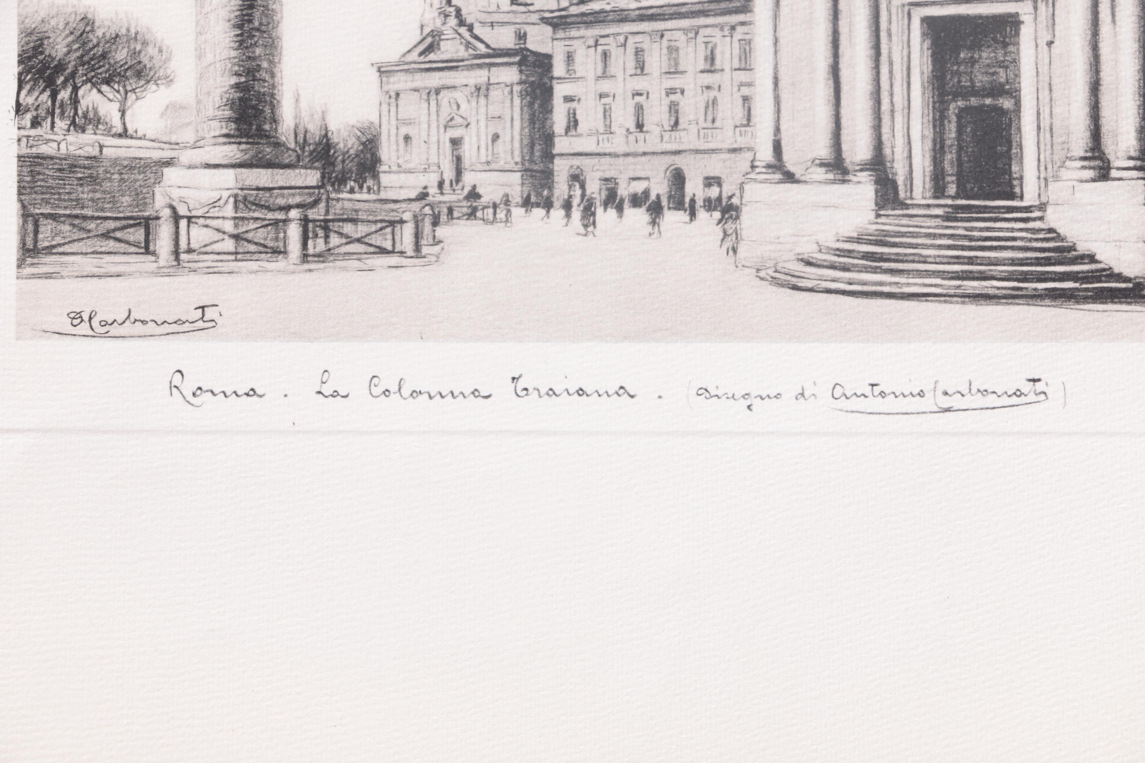 Reproduction Prints After Illustrations of Roman Monuments