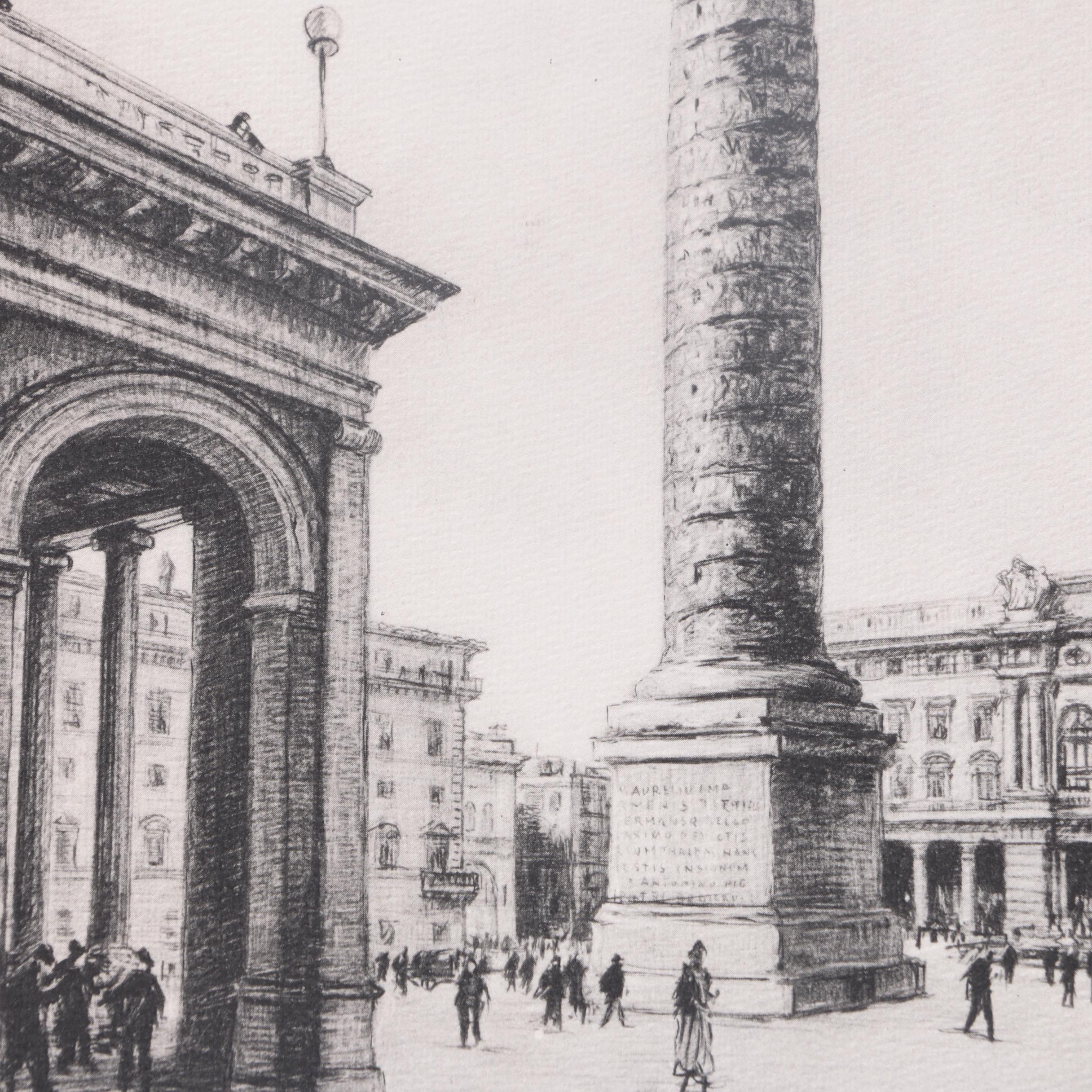 Reproduction Prints After Illustrations of Roman Monuments