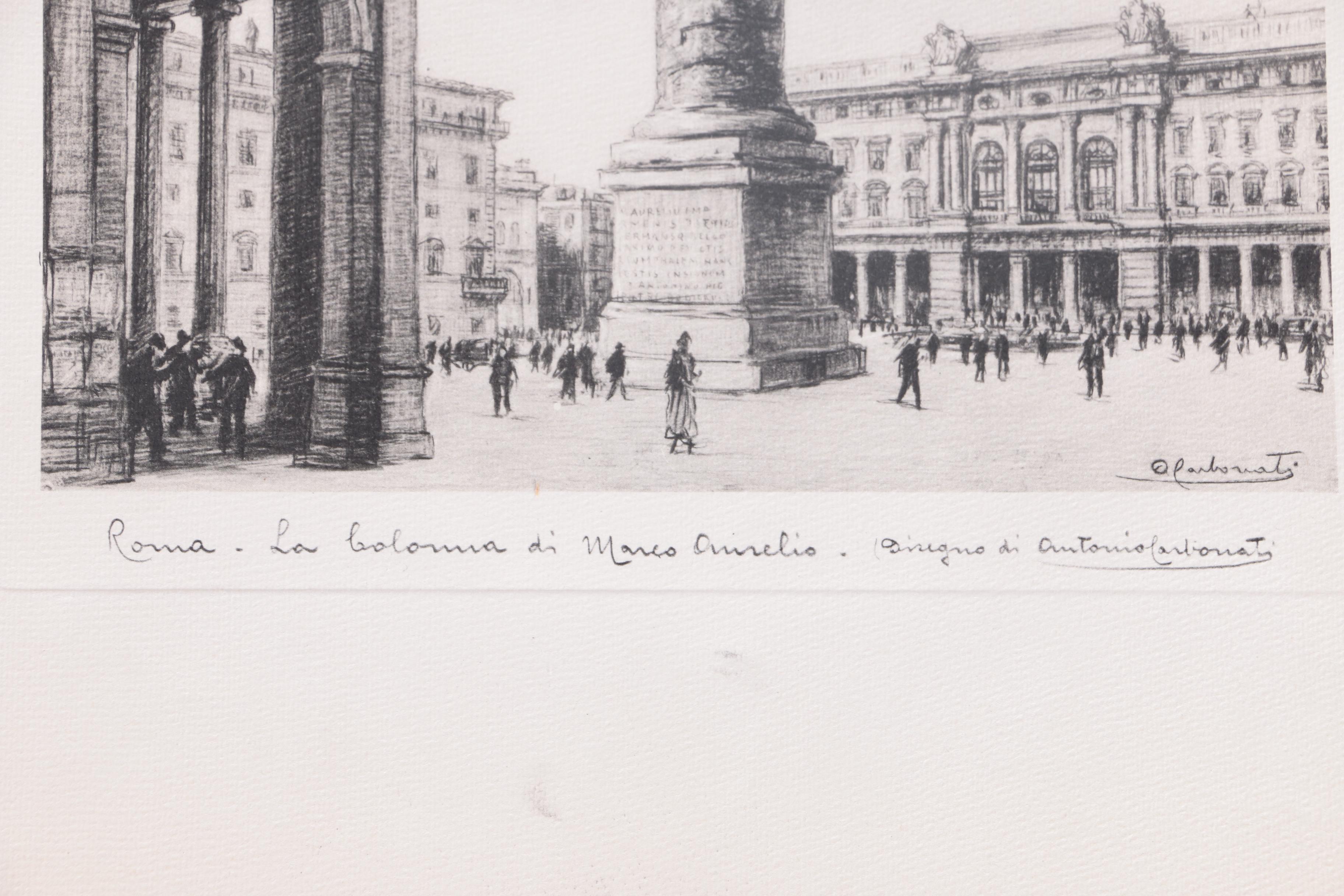 Reproduction Prints After Illustrations of Roman Monuments