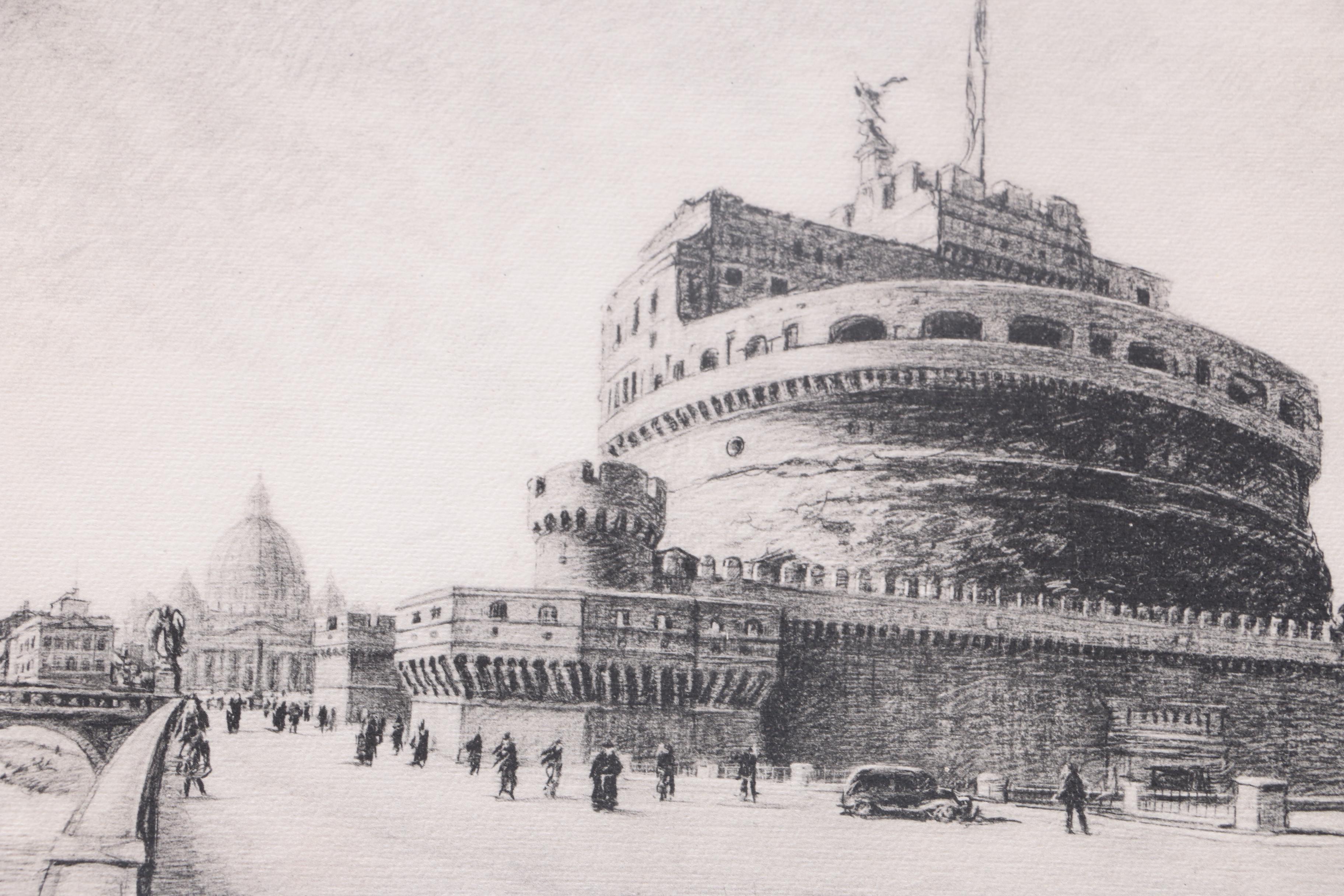 Reproduction Prints After Illustrations of Roman Monuments