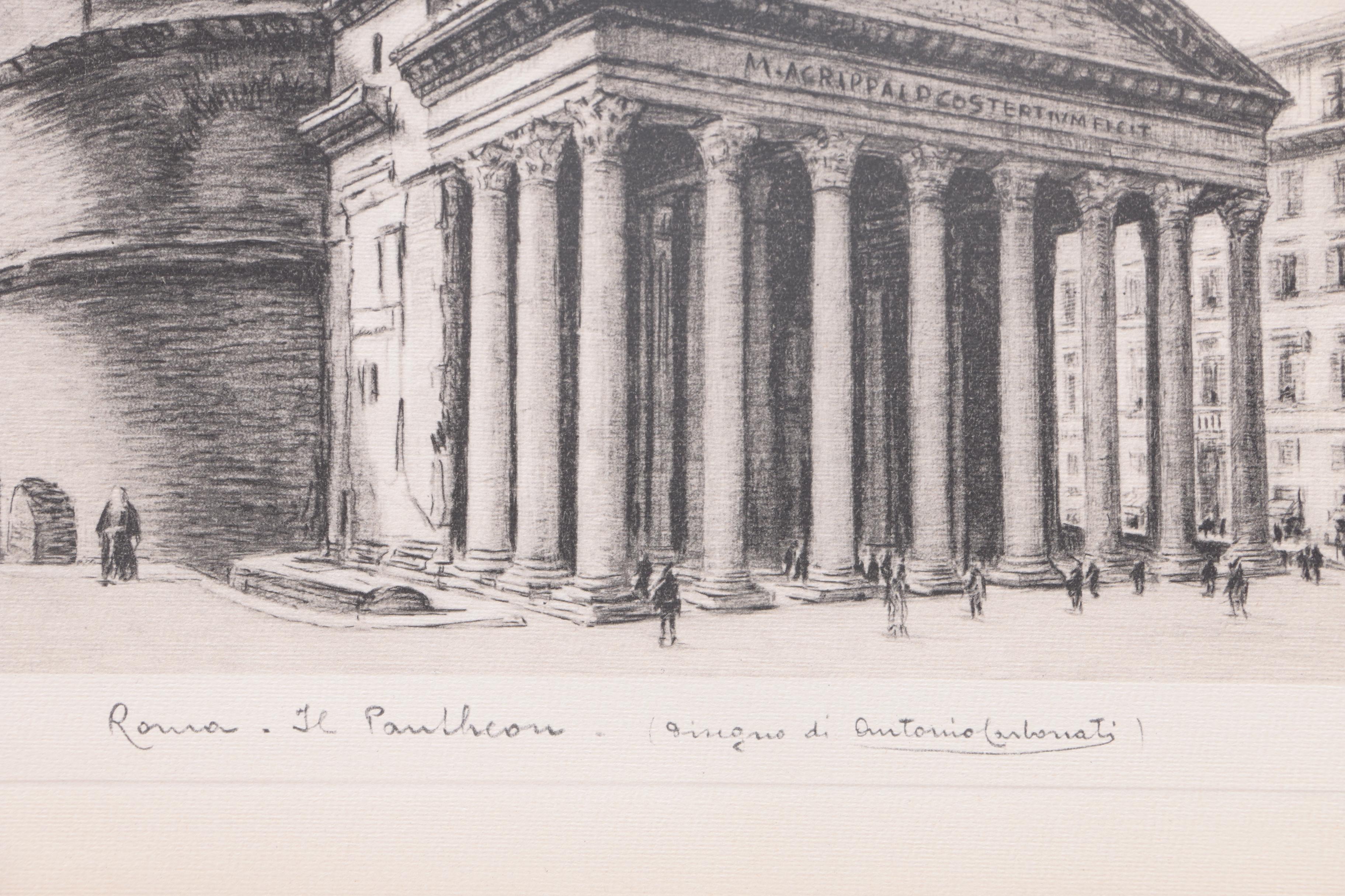 Reproduction Prints After Illustrations of Roman Monuments