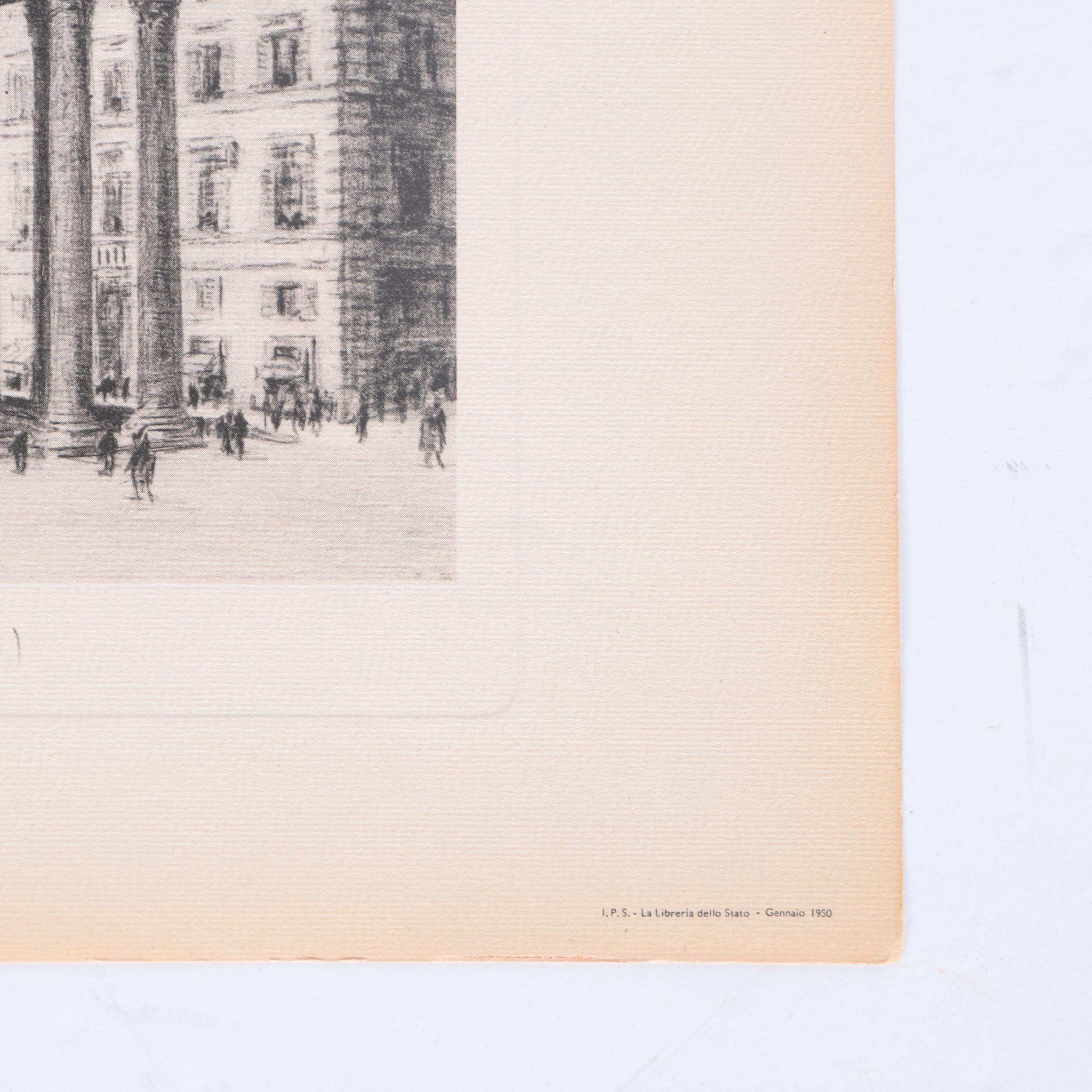 Reproduction Prints After Illustrations of Roman Monuments