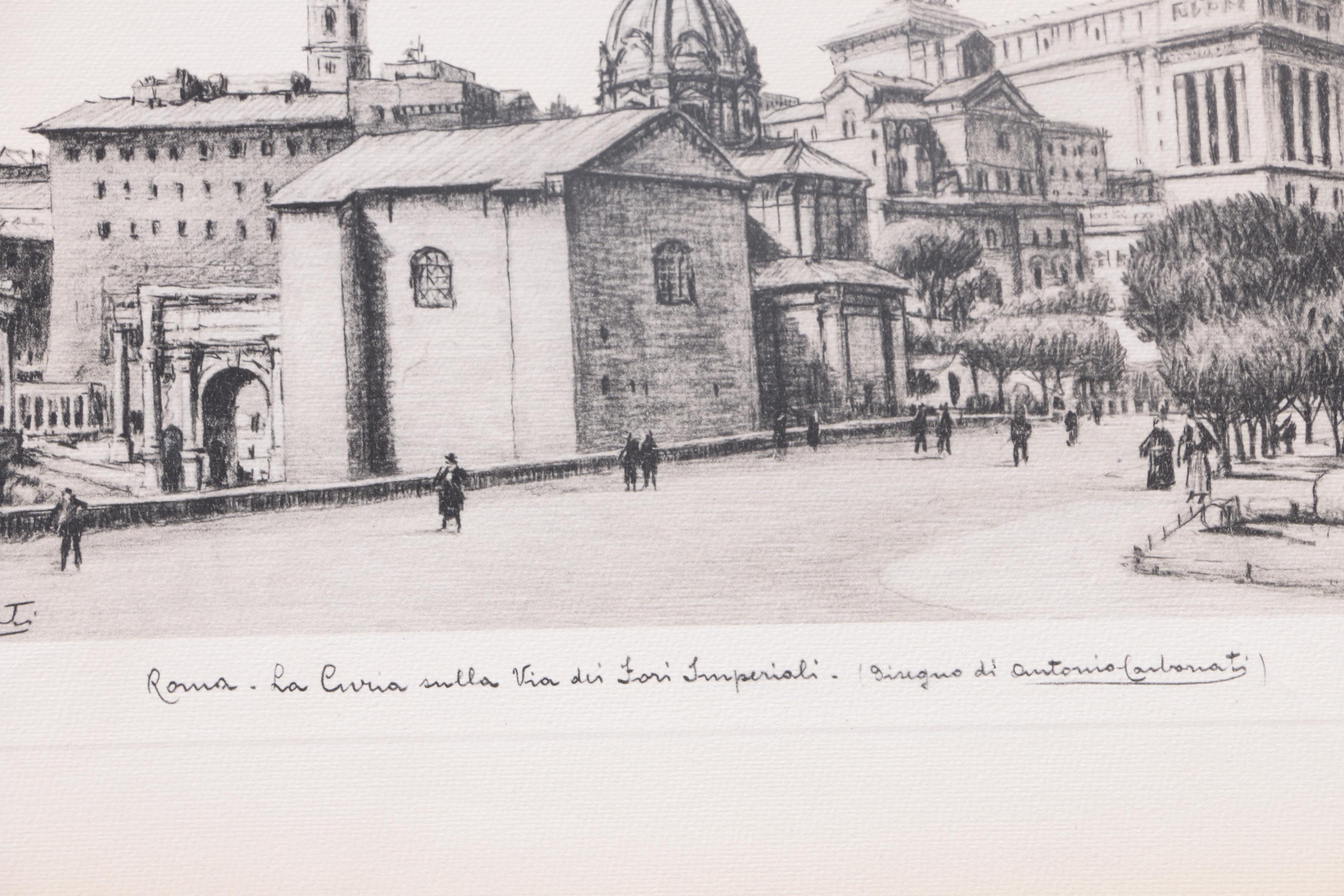 Reproduction Prints After Illustrations of Roman Monuments