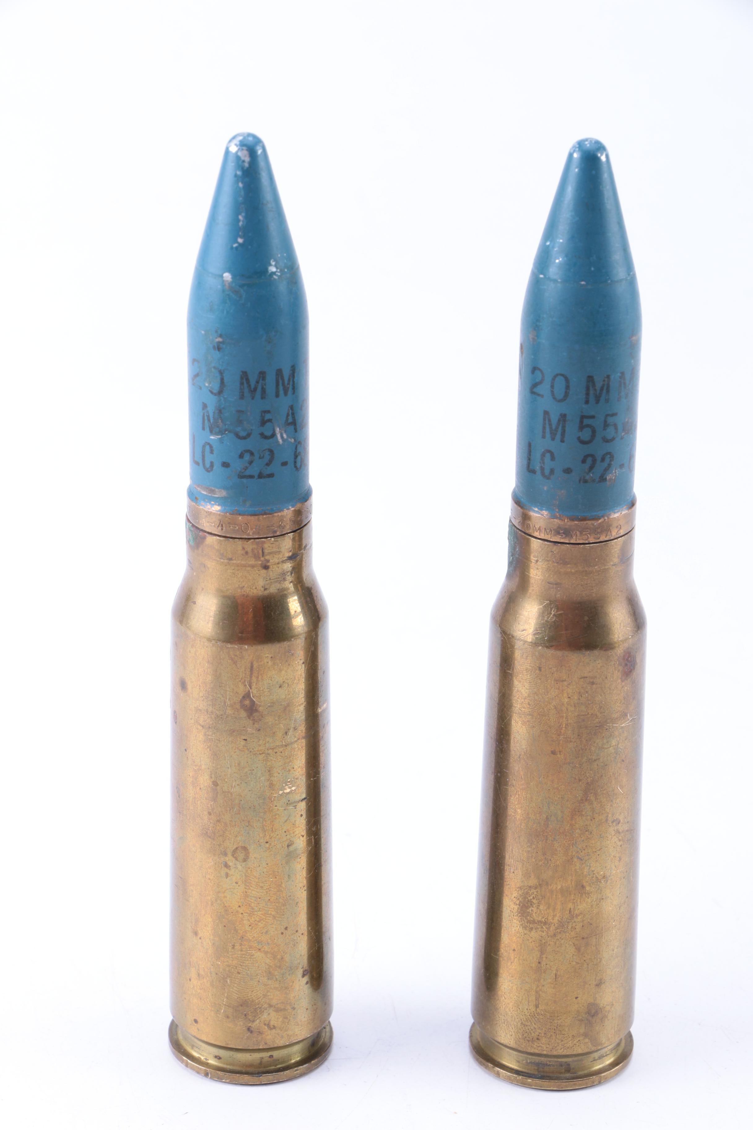 Three Gunnery Range Target Cartridges