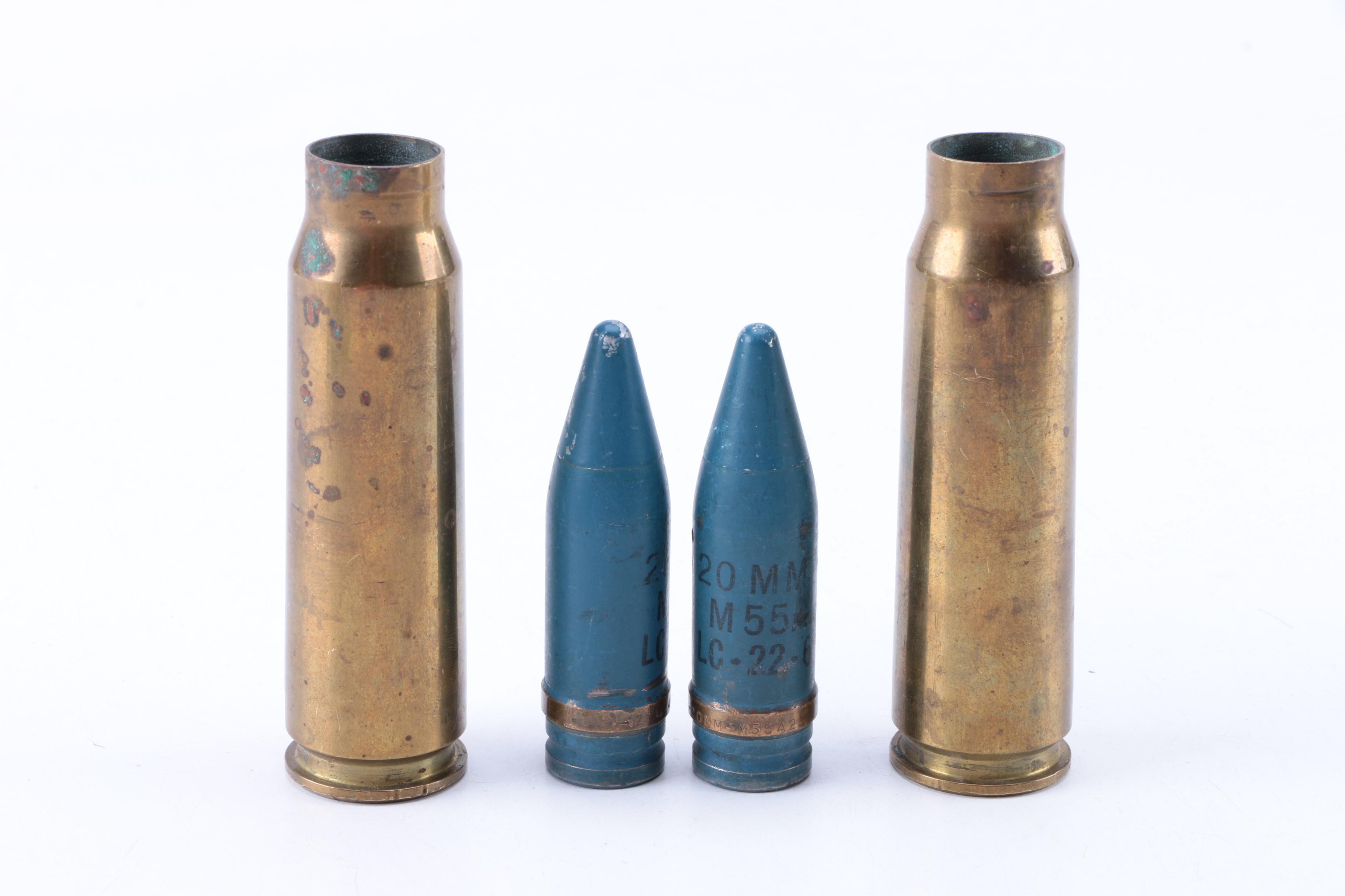 Three Gunnery Range Target Cartridges