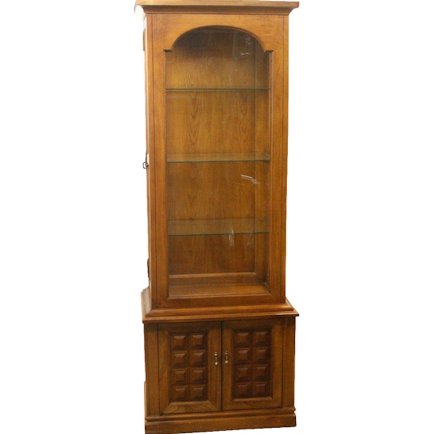 Wood and Glass Display Cabinet