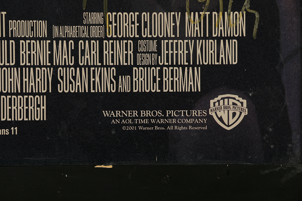 "Ocean's Eleven" Poster Autographed by Cast