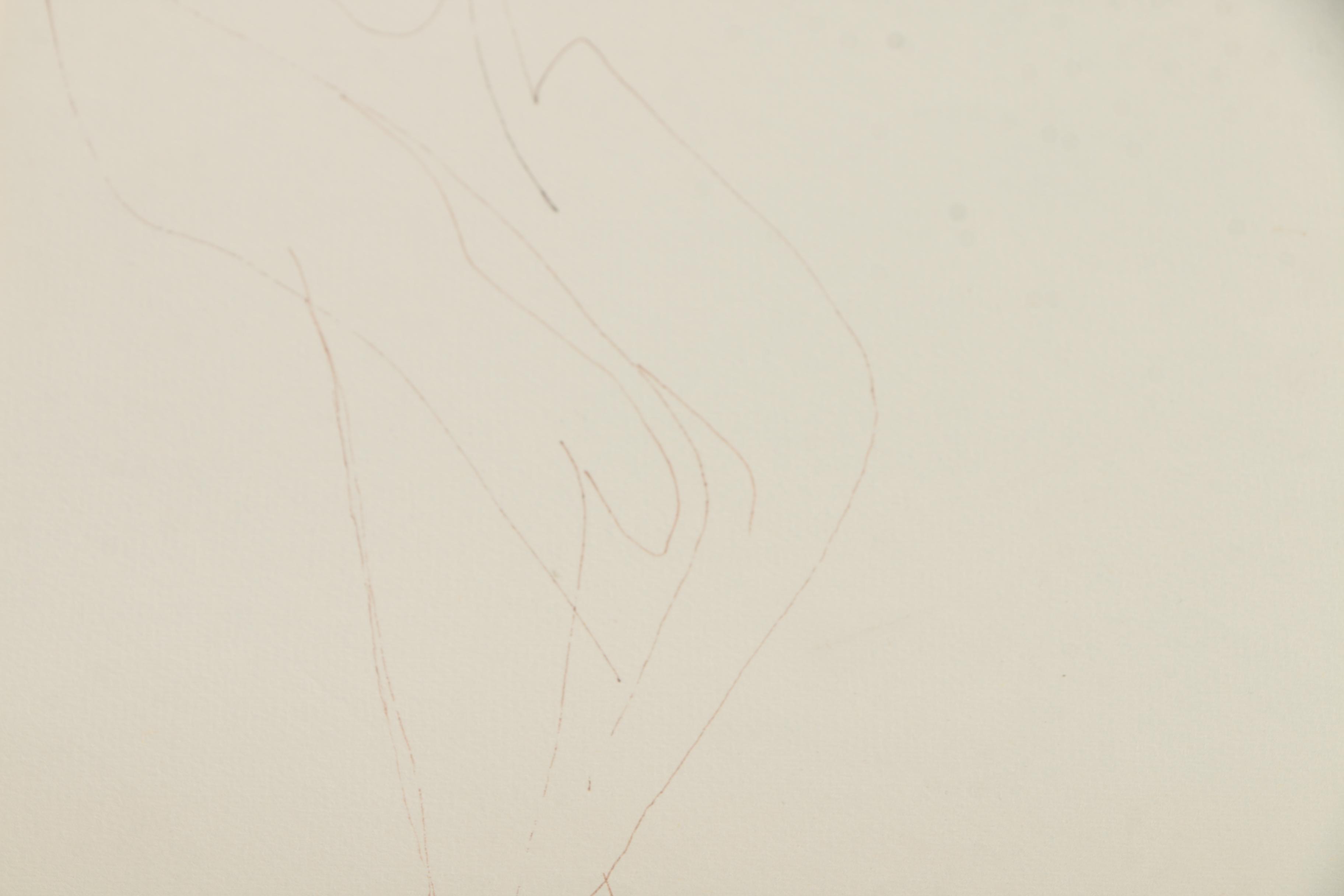 Henry C. Meyer 1960s Ink Sketches on Paper of Christ on the Cross