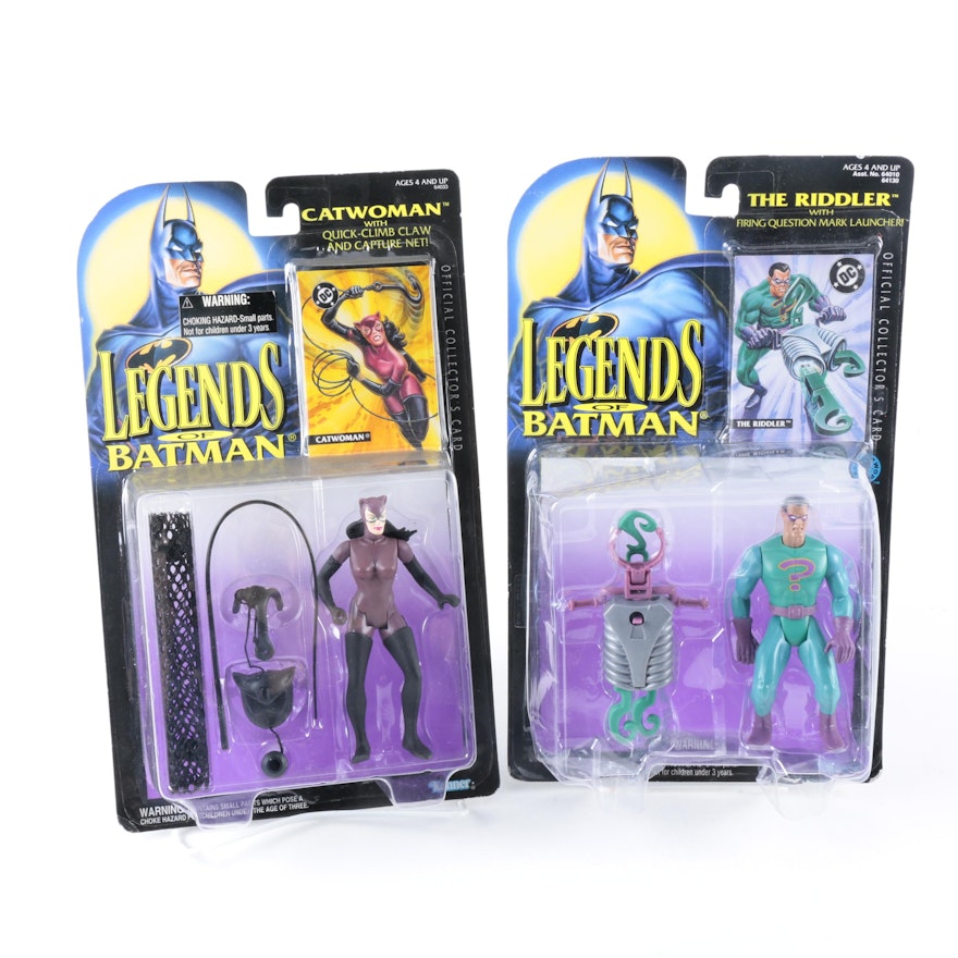 "Legends of Batman" Catwoman and Riddler Action Figures
