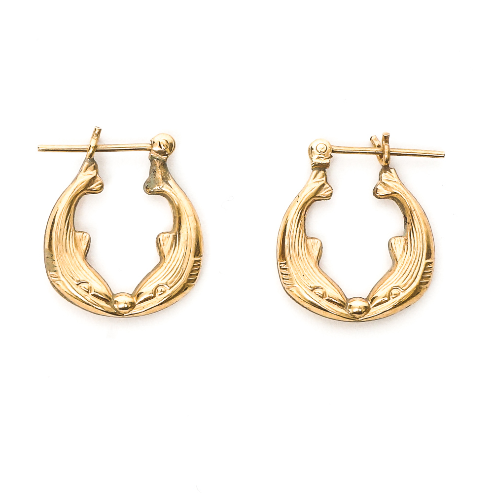 Assortment of 14K Yellow Gold Hoop Earrings