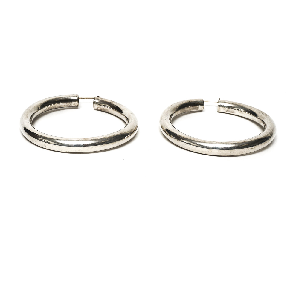 Assortment of Sterling Silver Hoop Earrings