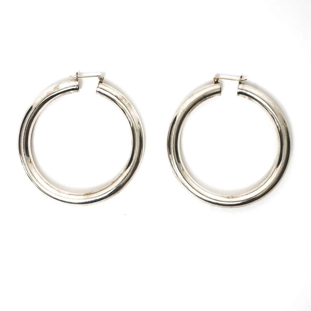 Assortment of Sterling Silver Hoop Earrings