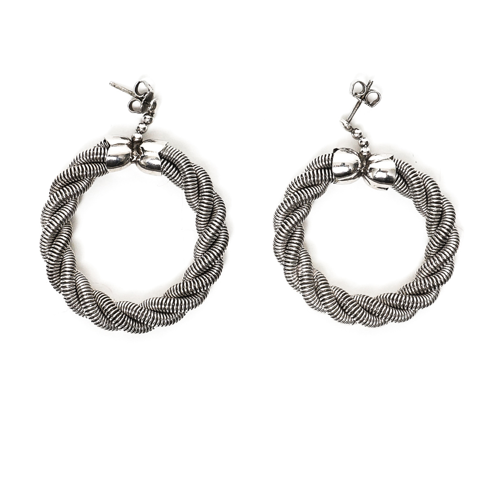 Assortment of Sterling Silver Hoop Earrings