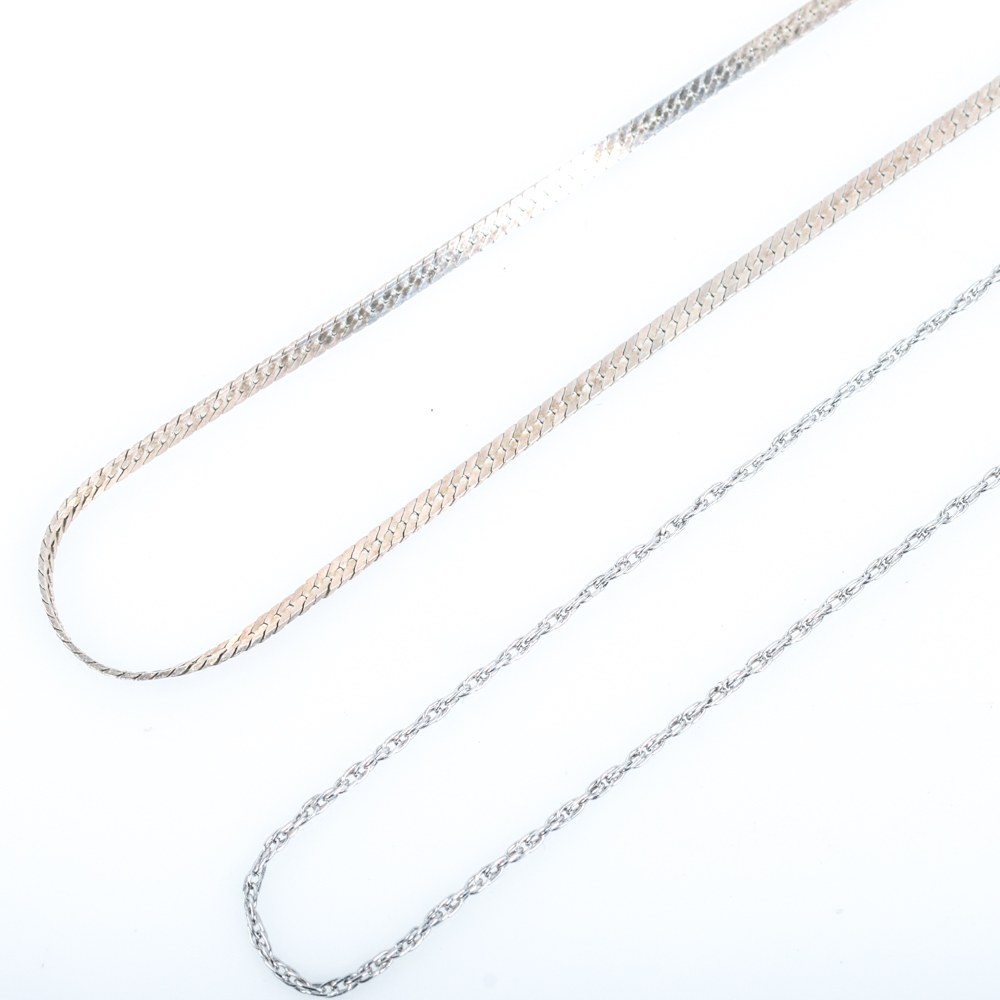 Pair of Sterling Silver Necklaces