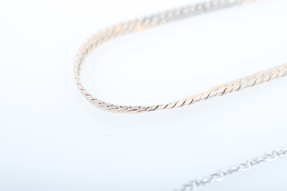 Pair of Sterling Silver Necklaces