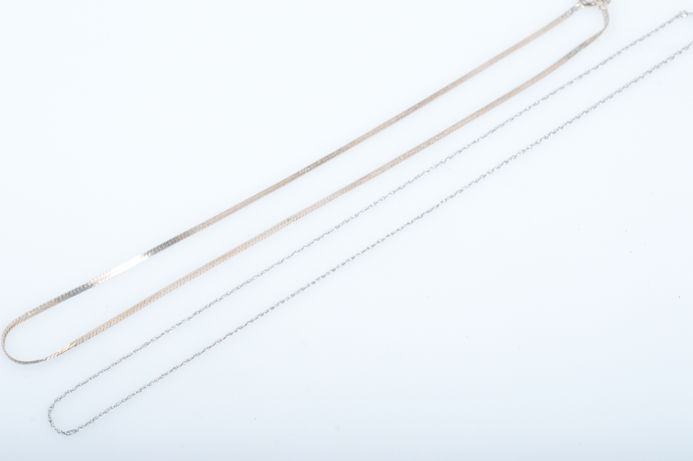 Pair of Sterling Silver Necklaces