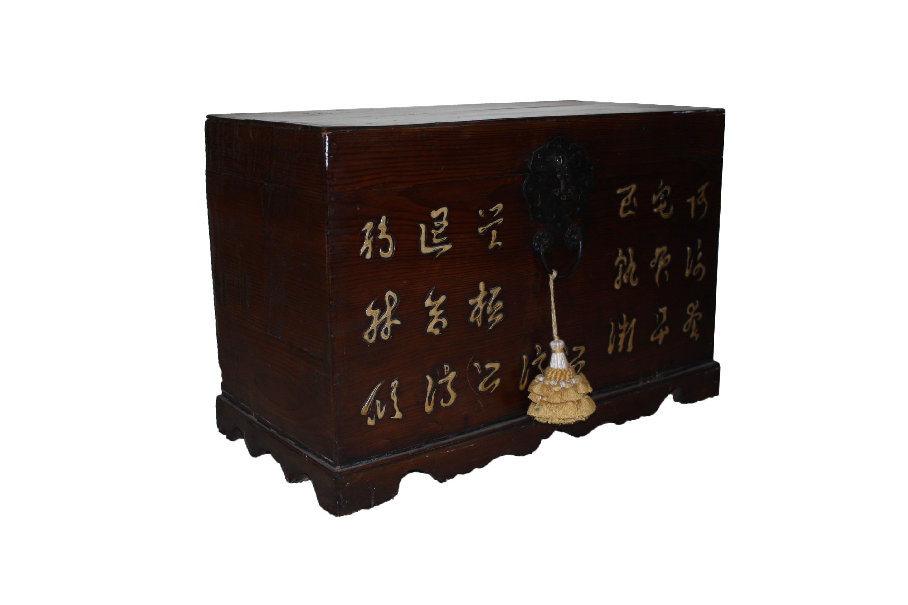Antique Japanese Carved Pine Trunk