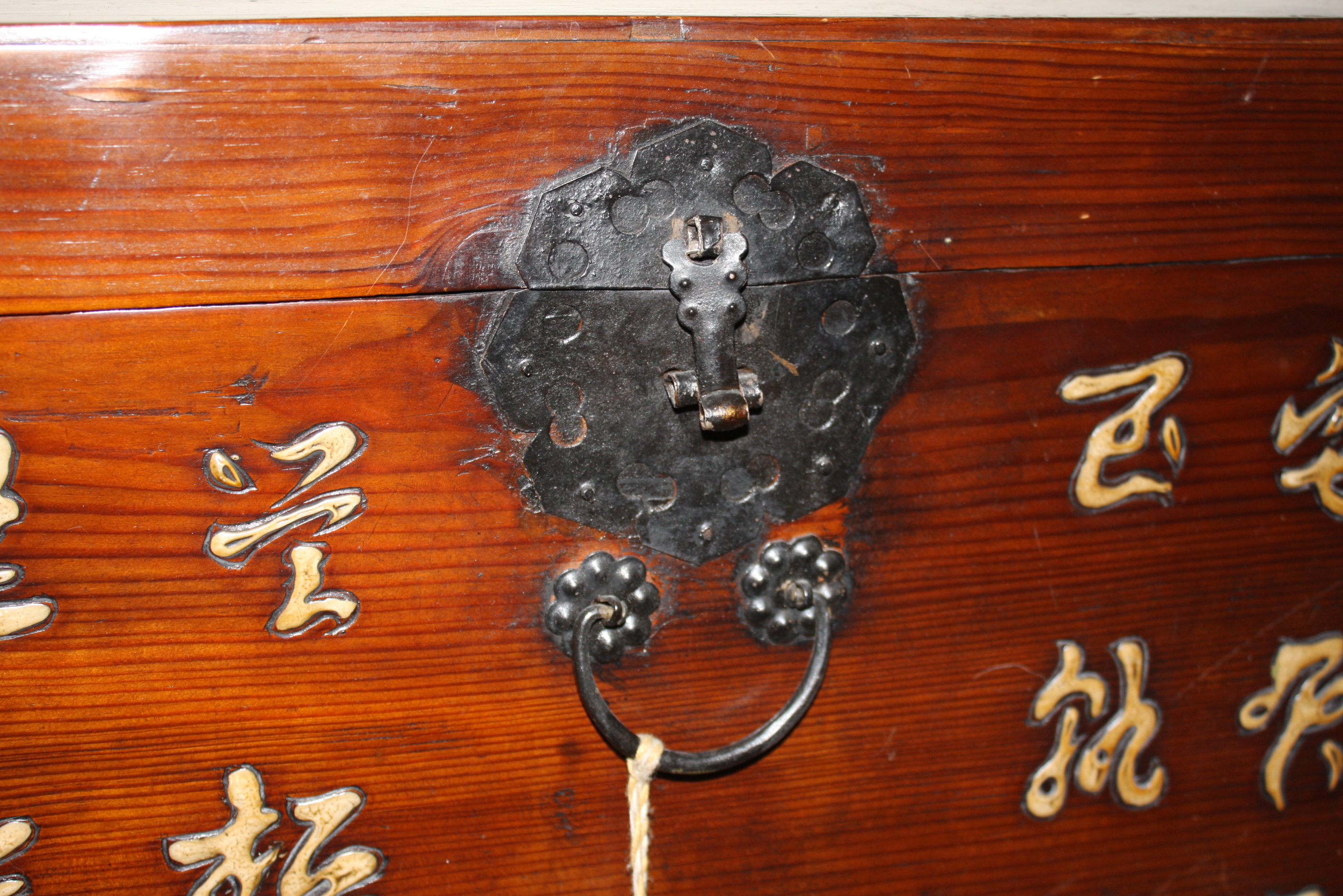 Antique Japanese Carved Pine Trunk