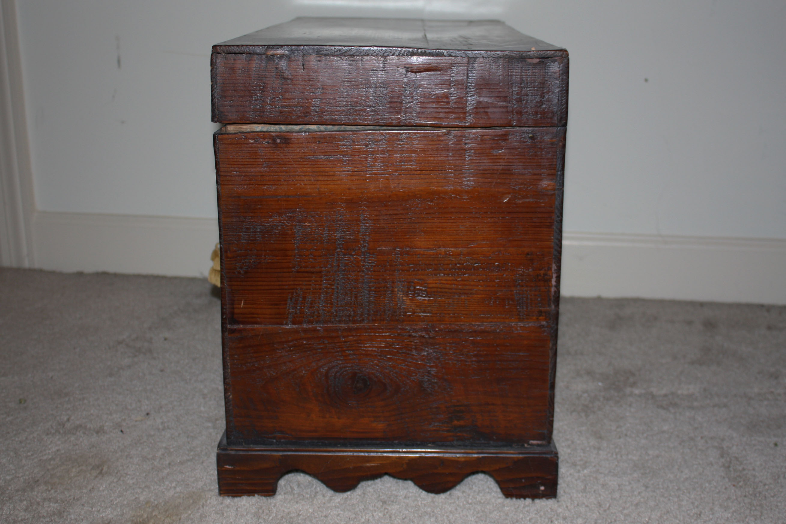 Antique Japanese Carved Pine Trunk