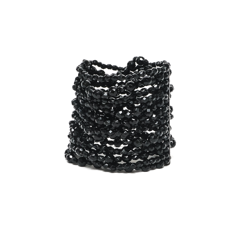 Assortment of Beaded Stretch Bracelets and Chandelier Earrings