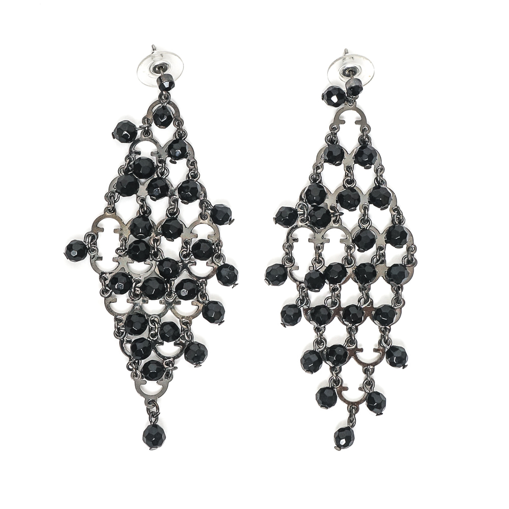 Assortment of Beaded Stretch Bracelets and Chandelier Earrings