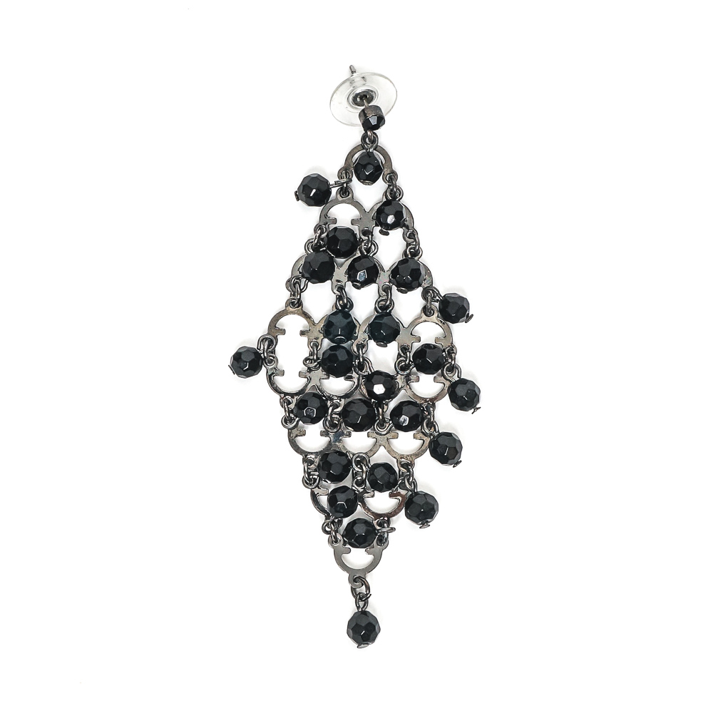 Assortment of Beaded Stretch Bracelets and Chandelier Earrings