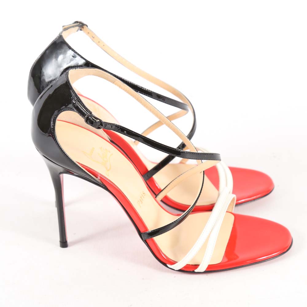 Christian Louboutin of Paris Gwynitta Patent Leather Dress Sandals