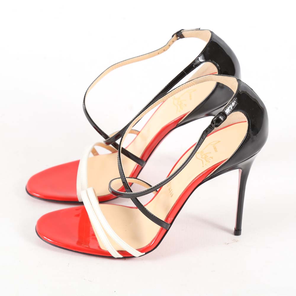 Christian Louboutin of Paris Gwynitta Patent Leather Dress Sandals