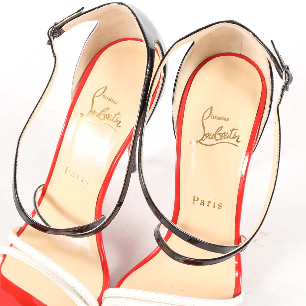 Christian Louboutin of Paris Gwynitta Patent Leather Dress Sandals