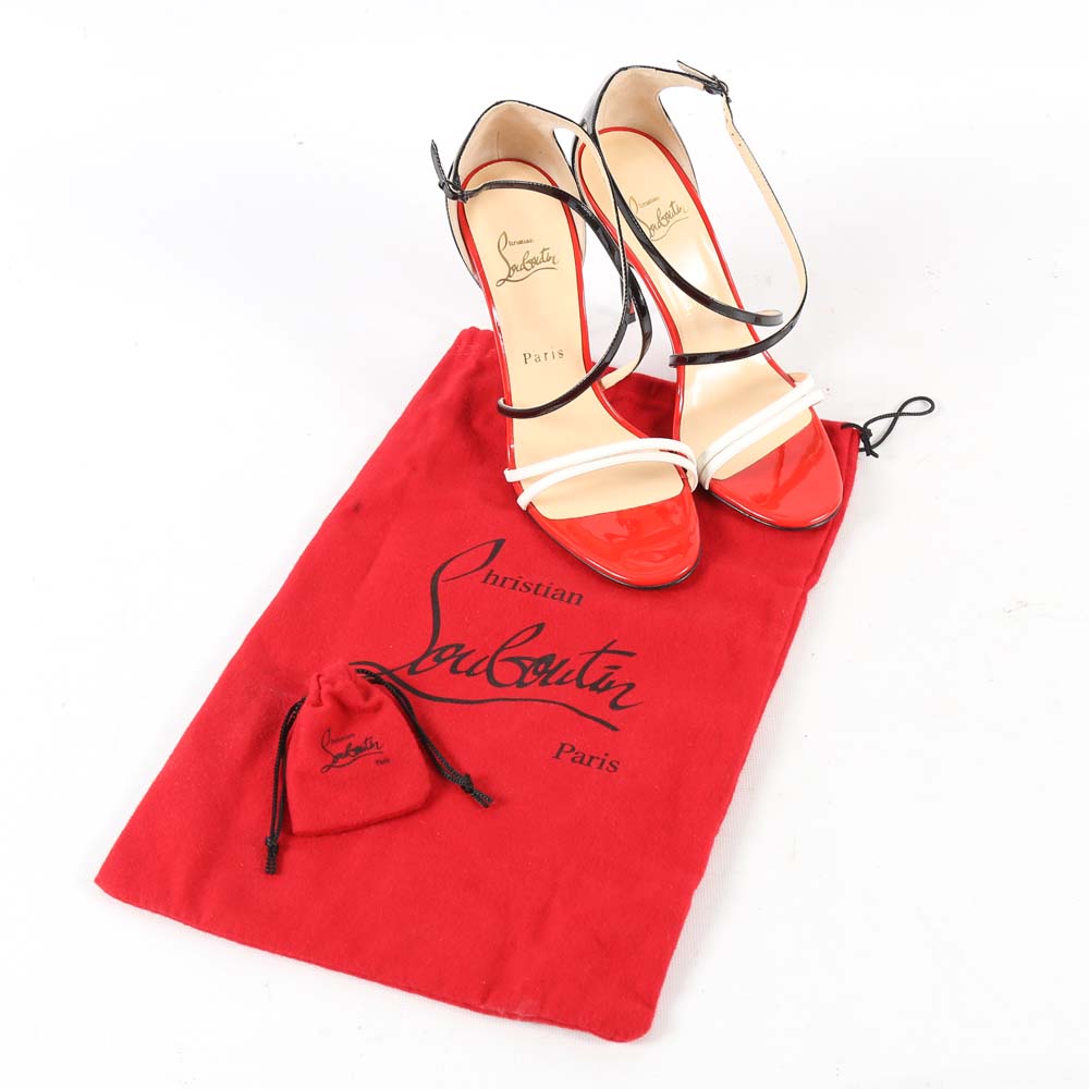 Christian Louboutin of Paris Gwynitta Patent Leather Dress Sandals