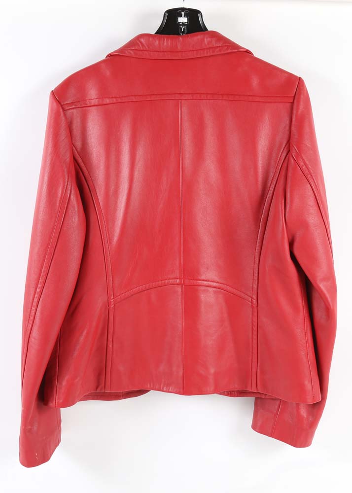 Leonardos of Canada Red Leather Jacket