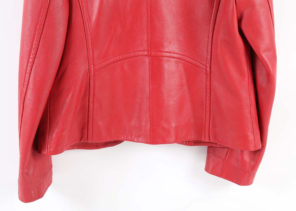 Leonardos of Canada Red Leather Jacket